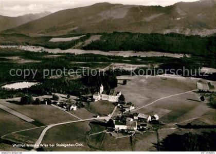 Wies Allgaeu Fliegeraufnahme Wallfahrtskirche Wies