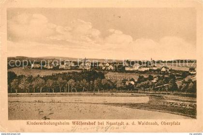 Woellershof Neustadt Waldnaab Landschaftspanorama mit Kindererholungsheim