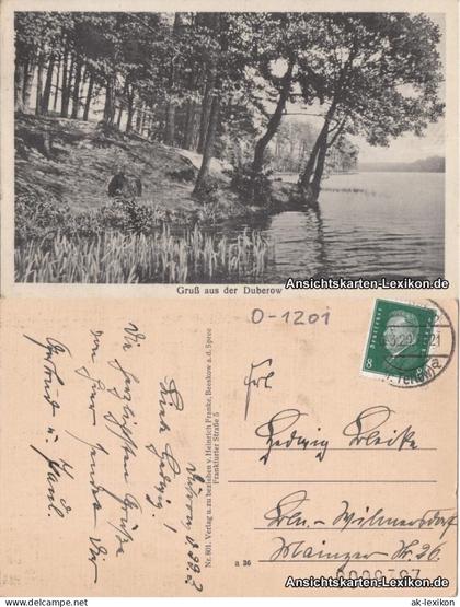 Ansichtskarte Beeskow Gruß aus der Duberow 1929