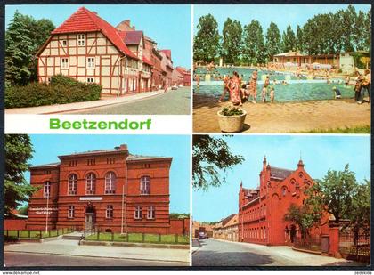D0711 - TOP Beetzendorf Schule Post Freibad - Bild und Heimat Reichenbach