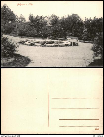 Ansichtskarte Belgern Parkanlage 1915