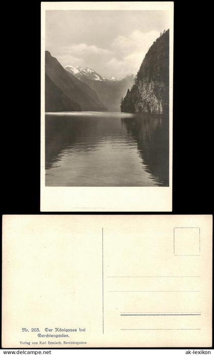 Ansichtskarte Berchtesgaden Bayern Königssee bei Berchtesgaden 1930