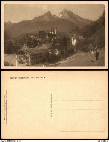 Ansichtskarte Berchtesgaden Panorama-Ansicht Berchtesgaden vom Nonntal 1910