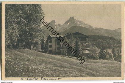 Berchtesgaden - Alpenpension Haus Hindenburg - Geschwister Boller - Verlag Karl Ermisch Berchtesgaden