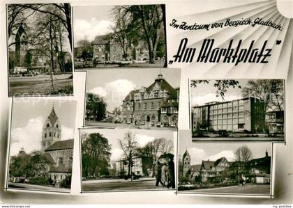 Bergisch Gladbach Am Marktplatz Kirche Rathaus Teilansichten