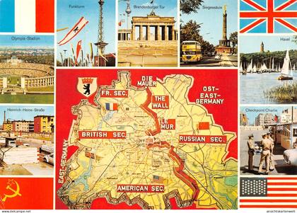 Berlin Berliner Mauer Mehrbildkarte ngl #186.120