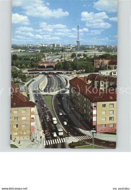 Berlin-Halensee Stadtautobahn mit Funkturm