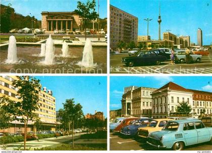 Berlin Mahnmal Unter den Linden Karl Marx Allee Interhotel Unter den Linden Oper