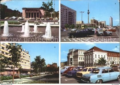 Berlin Mahnmal Unter den Linden Karl Marx Allee Interhotel Unter den Linden Oper