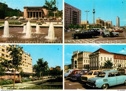 Berlin Mahnmal Unter den Linden Karl Marx Allee Interhotel Unter den Linden Oper