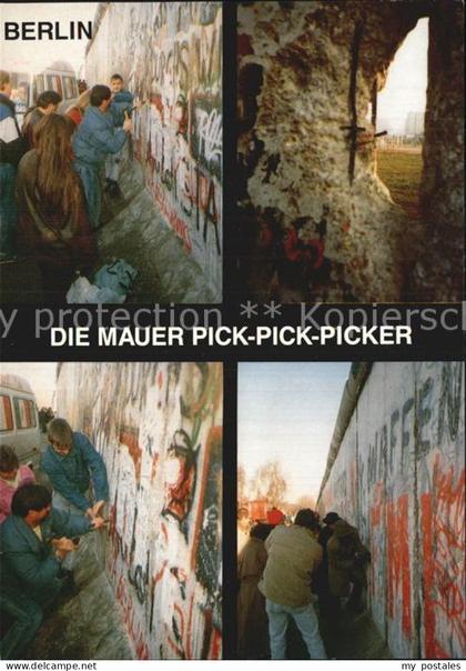 Berliner Mauer Berlin Wall Mauer Pick-Pick-Picker