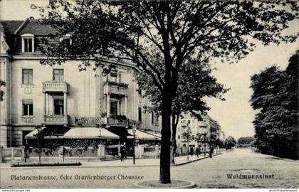 CPA Berlin Reinickendorf Waidmannslust, Platanenstraße, Oranienburger Chaussee