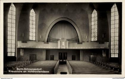 CPA Berlin Wilmersdorf Schmargendorf, Kreuzkirche am Hohenzollerndamm, Innenansicht