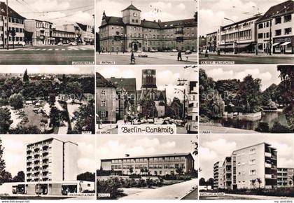 Lankwitz STEGLITZ-ZEHLENDORF BERLIN Strassenpartien Rathaus Park Kirche Hochhaus