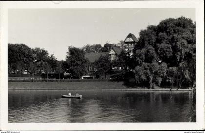 Photo CPA Berlin Lichtenberg Hohenschönhausen, Terrassen und Strandbad am Orankesee, Gaststätte