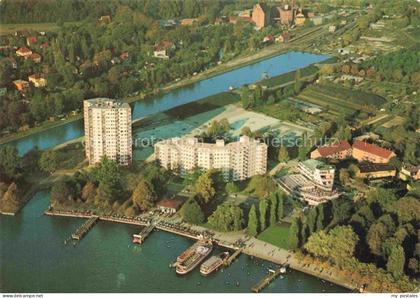 Tegel REINICKENDORF BERLIN Dampferanlegestelle Tegeler See Fliegeraufnahme