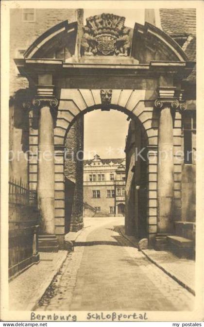 Bernburg Saale Schlossportal