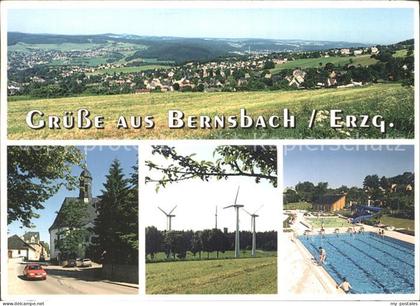 72373314 Bernsbach Kirche Windpark Freibad  Bernsbach
