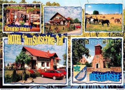 73646661 Bestensee Hotel Am Sutschke-Tal Pferdekoppel Kirche Bestensee