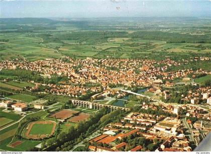 Bietigheim-Bissingen Fliegeraufnahme mit Sportstadion und Viadukt