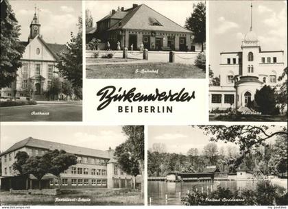 41263932 Birkenwerder Rathaus Pestalozzi-Schule Heilstaette Freibad Birkenwerder