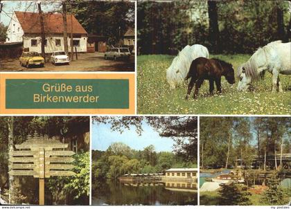 41403679 Birkenwerder Haus Wegweiser See Ponys Birkenwerder