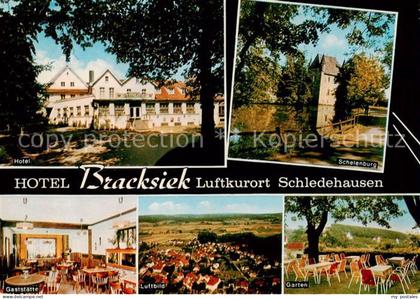 73866822 Schledehausen Bissendorf Hotel Bracksiek Gaststaette Garten Luftbild Sc