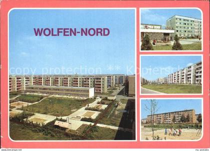 Wolfen Bitterfeld  Strasse der Jugend Kaufhalle Altersheim Ring der Bauarbeiter