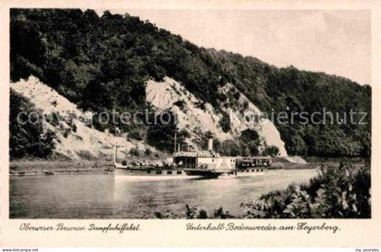 Bodenwerder Oberweser Personen Dampfschiffahrt Heyerberg