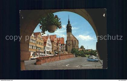 Boeblingen Marktplatz mit Stadtkirche