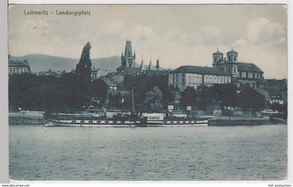(103946) AK Leitmeritz, Landungsplatz, 1918