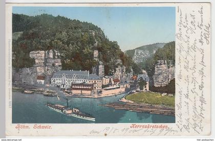 (45638) AK Herrnskretschen, Hrensko, 1900