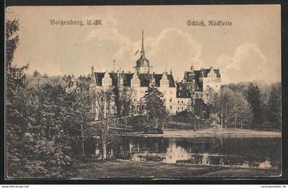 AK Boitzenburg, Blick zum Schloss, Rückseite
