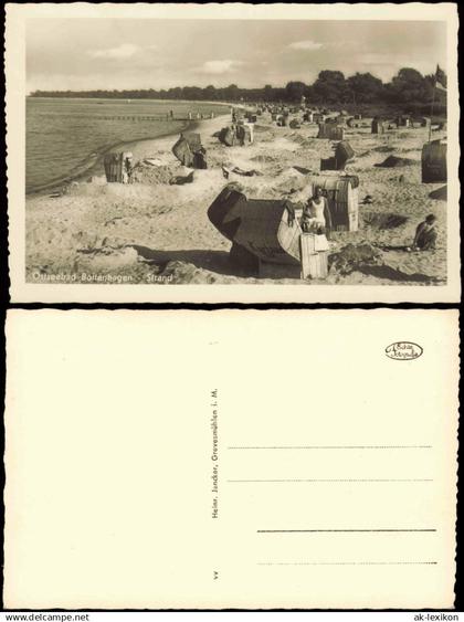 Ansichtskarte Boltenhagen Strand Strandkörbe Fotokarte 1931