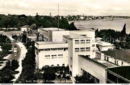 Bonn Rhein Blick vom Bundeshaus auf Bonn