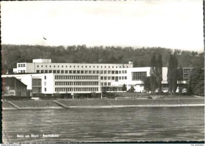 Bonn Rhein Bonn Bundeshaus x 1957