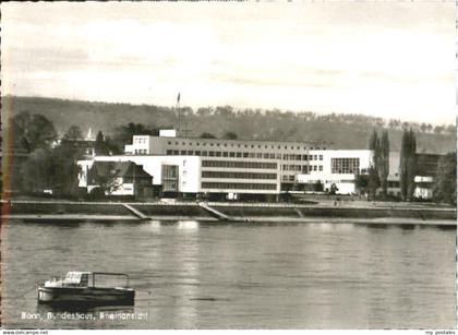 Bonn Rhein Bonn Bundeshaus x 1962