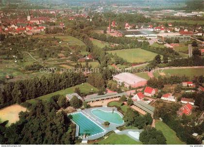 Borken  Westfalen NRW Teilansicht mit Parkbad