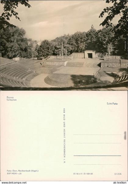 Ansichtskarte Borna Volksplatz 1965