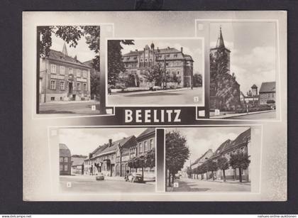 Ansichtskarte Beelitz Brandenburg Bildung Diesterwegschule Religion Marienkirche