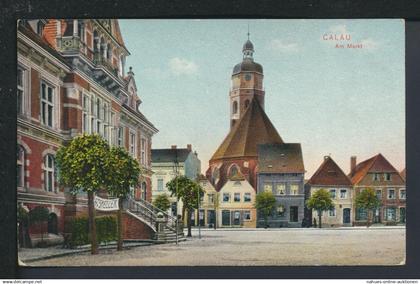 Ansichtskarte Calau Brandenburg Am Markt 1904 Hamburg