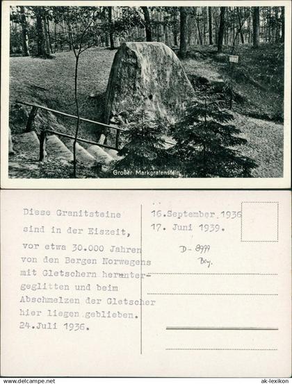 Ansichtskarte Rauen-Spreenhagen Großer Markgrafenstein 1936