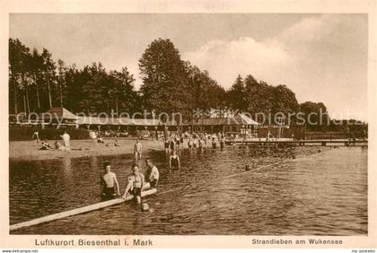 Biesenthal -Bernau Brandenburg Strandleben am Wukensee