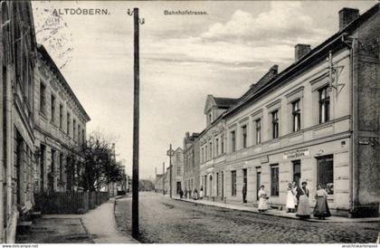 CPA Altdöbern in der Niederlausitz, Bahnhofstrasse