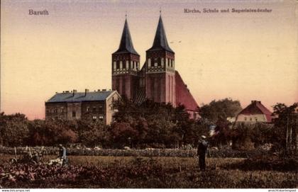 CPA Baruth in der Mark, Kirche, Schule und Superintendentur