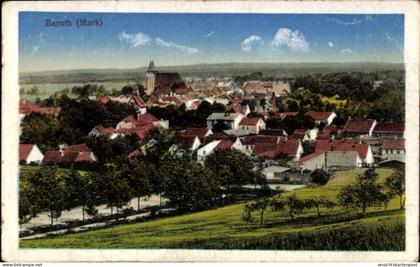 CPA Baruth in der Mark, Stadtansicht, Häuser, Kirche, Bäume