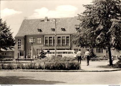 CPA Blankenfelde Mahlow Teltow Fläming, Bahnhof, Straßenansicht, Bus
