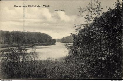 CPA Gielsdorf Altlandsberg in der Mark, Gielsdorfer Mühle, Partie am Ihlandsee