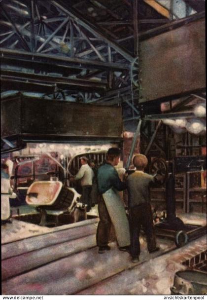 CPA Lauchhammer in der Niederlausitz, Linke Hofmann Lauchhammer AG, 200 Jahrfeier der Stadt