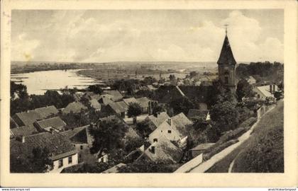 CPA Lebus an der Oder, Panorama, Kirche